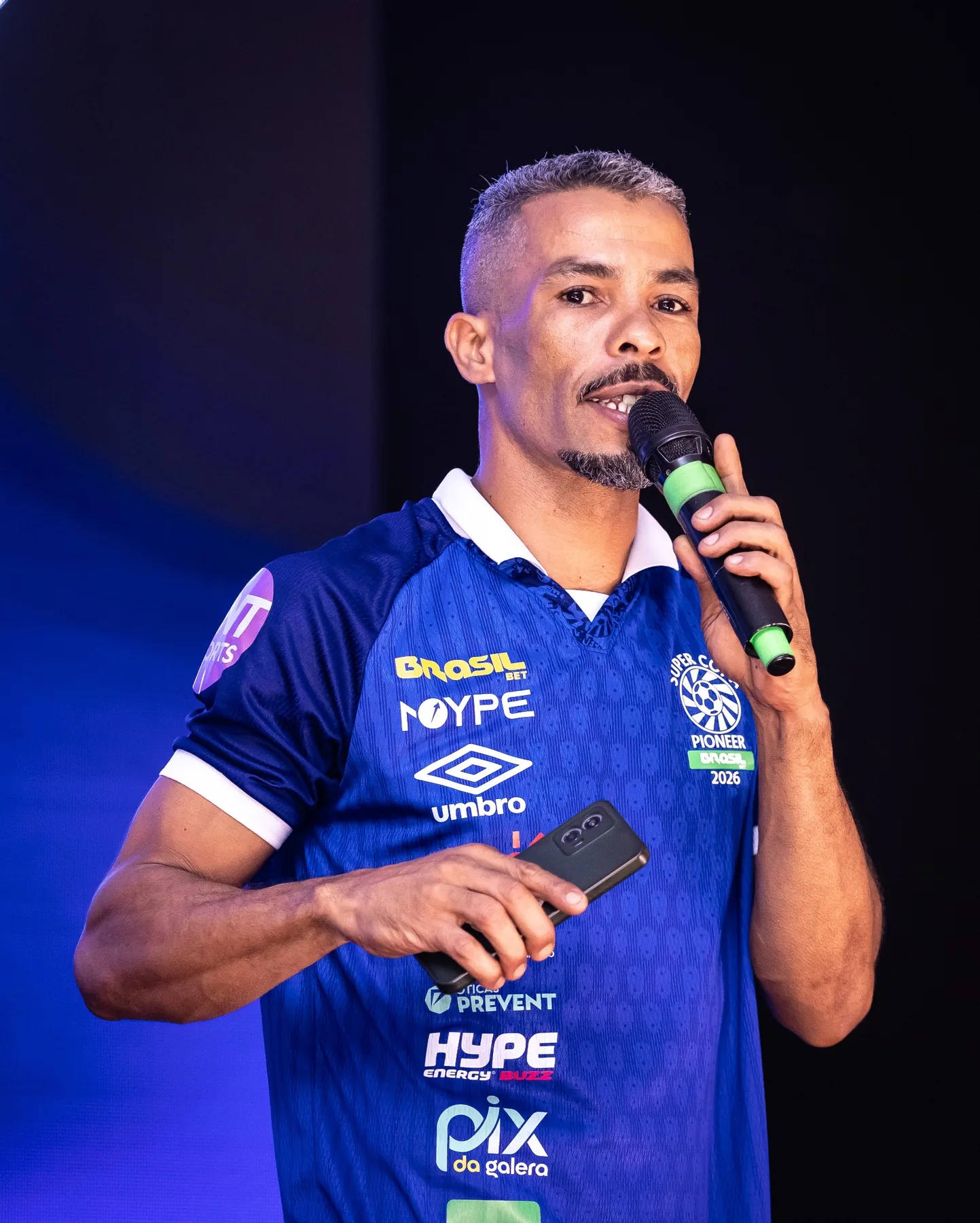 Apresentação no palco